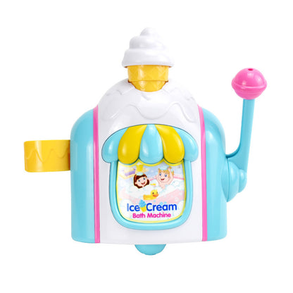 Children's Bath Ice Cream Bubble Machine Bath Play Toy Handheld Bubble Maker Ice Cream Machine