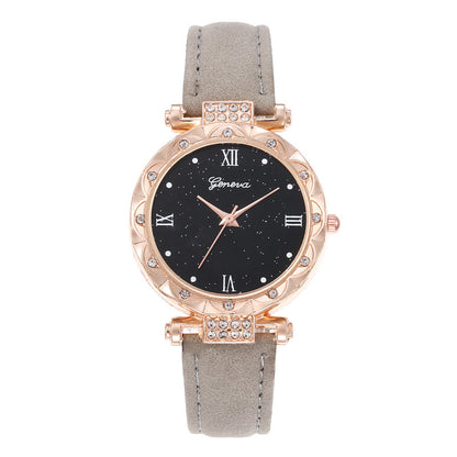 Diamond Roman Round Ladies Watch