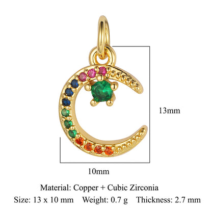 Lightning Crown Copper Zircon Pendant Accessories