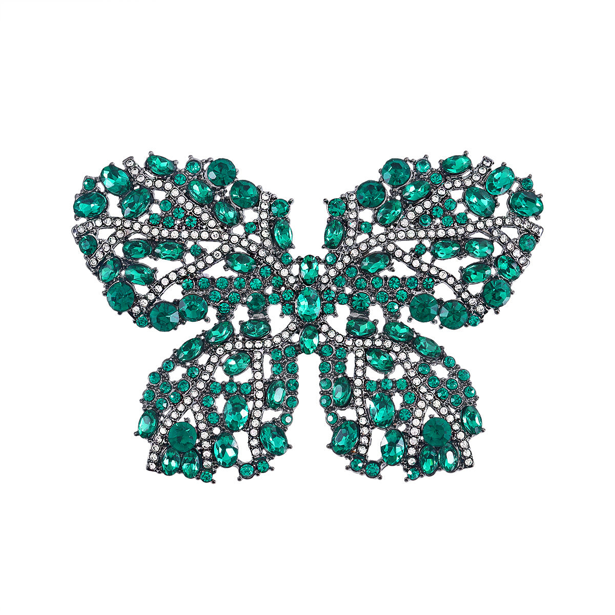 Emerald Butterfly Brooch