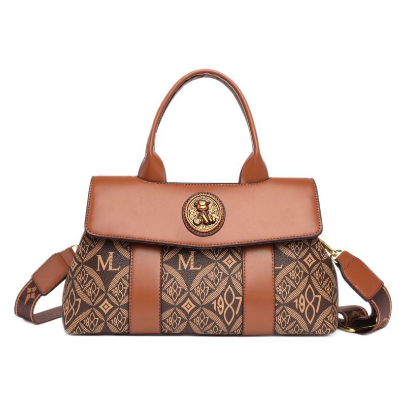 Design sense printed handbag popular