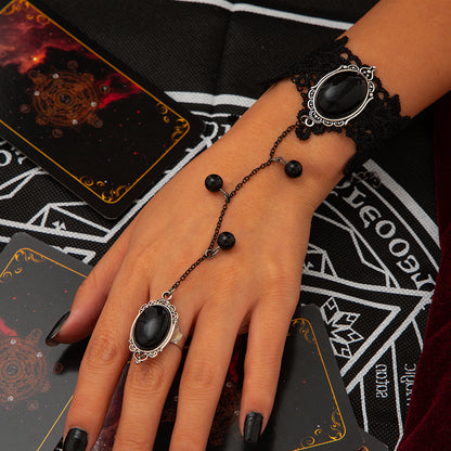 Pulsera de aleación con encaje para Halloween 