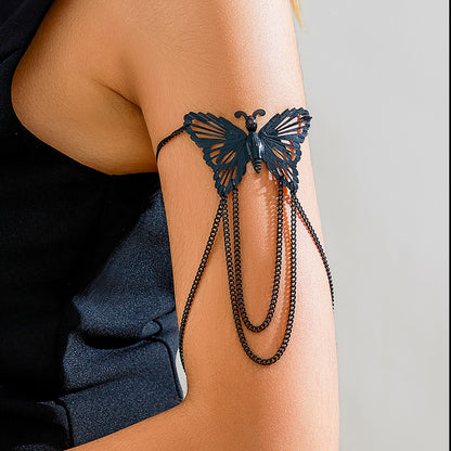 Ladies Open Butterfly Arm Bracelet