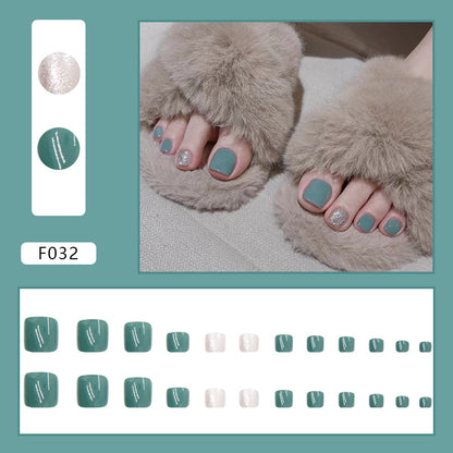 Detachable Fake Toe Nail Patches