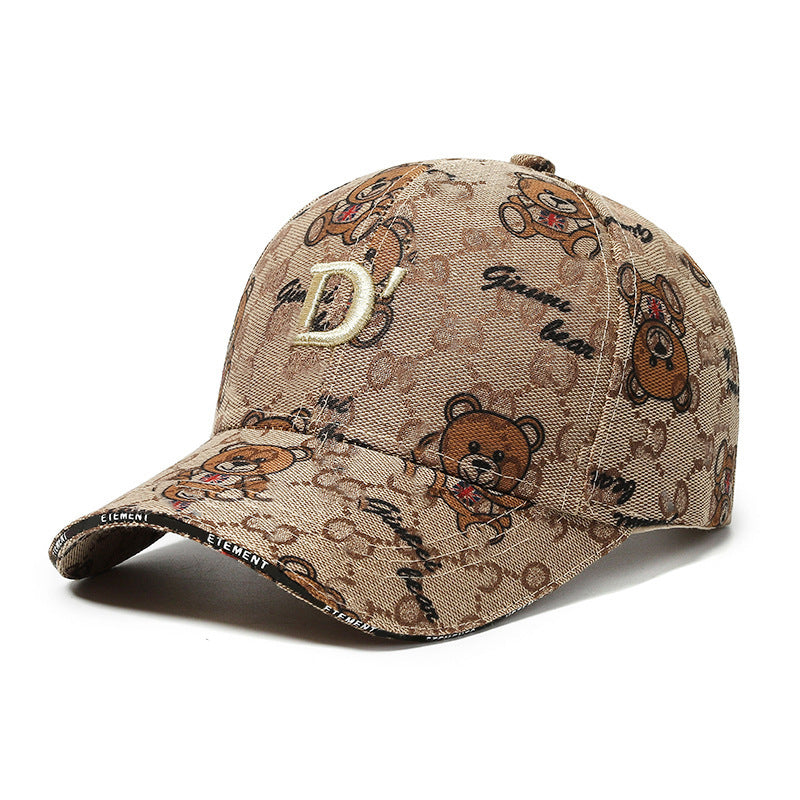 Cartoon Bear Sun Protection Duckbill Cap