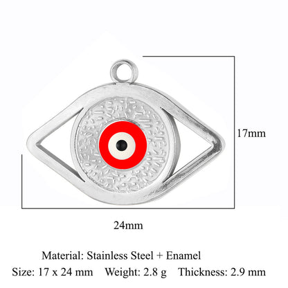 Round eye stainless steel pendant