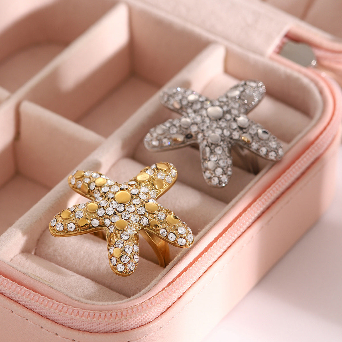 Starfish diamond ring