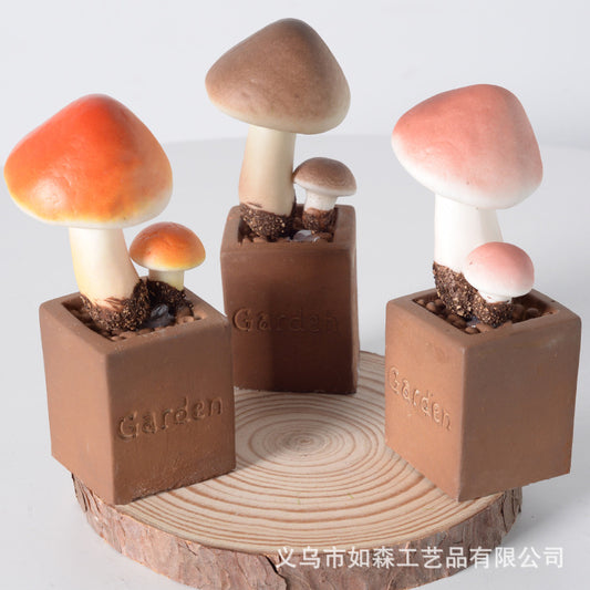 Simulation small cube mushroom