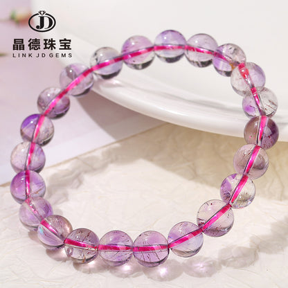 Natural purple super seven bracelet women