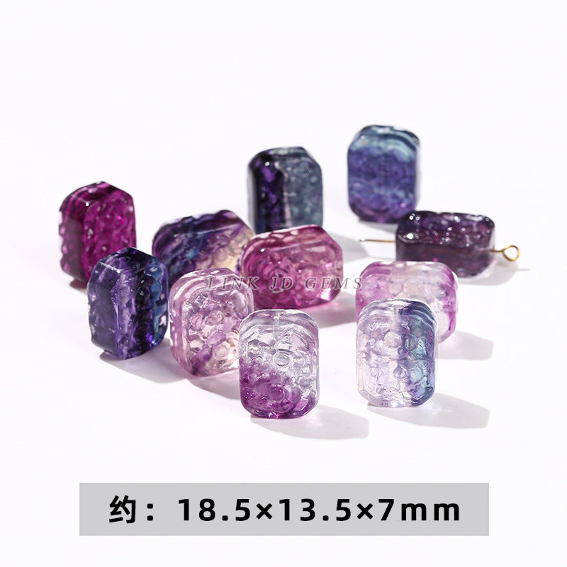 Natural color fluorite small carving