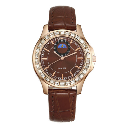 Business Leather Strap Non-Mechanical Watch Fashion Casual