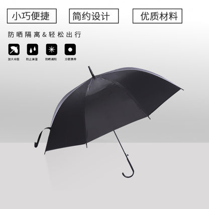 Men's Black Umbrella Long Handle Umbrella