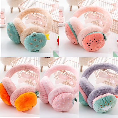 Adjustable Fruit Ear Muffs, Autumn/Winter Warm Ear Protectors