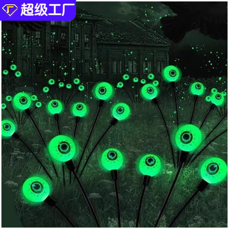 Halloween Solar Eyeball Ground Light String