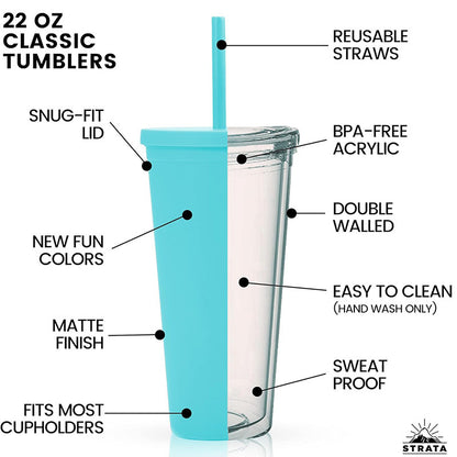 Stainless steel straw cup 750ml fashion