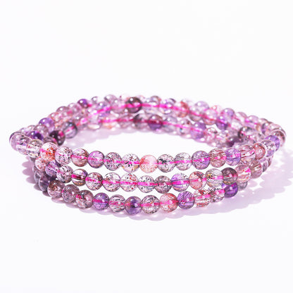 7A natural super seven multi-circle bracelet