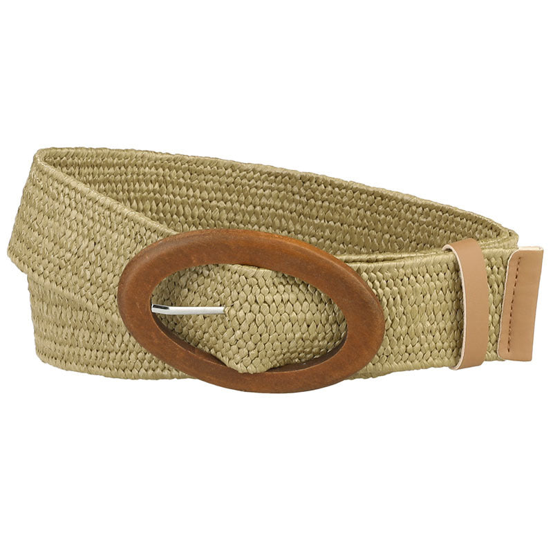 Woven women's belt elastic elastic waist seal