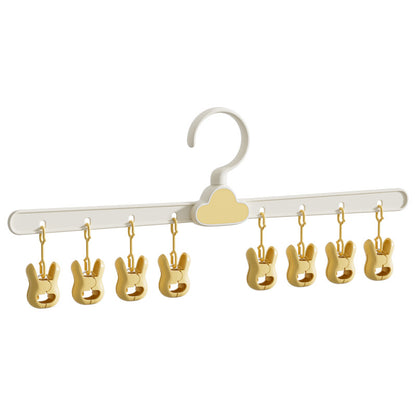 Baby Clothes Hanger with Cloud Clip Storage