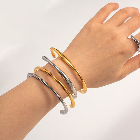 Smooth open bracelet