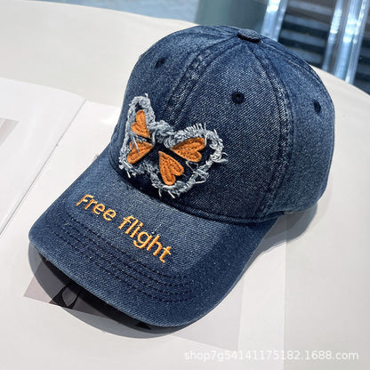 Gorra de béisbol de mariposa 