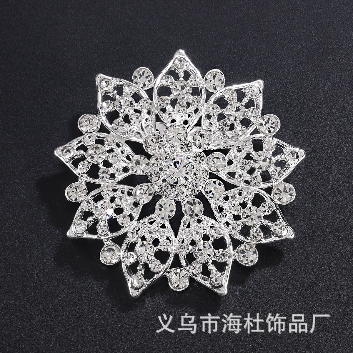 Alloy Rhinestone Brooch Pin