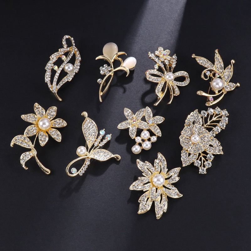 High-end brooch brooch imitation pearl