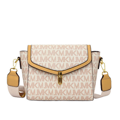 Printed letter versatile light luxury bag