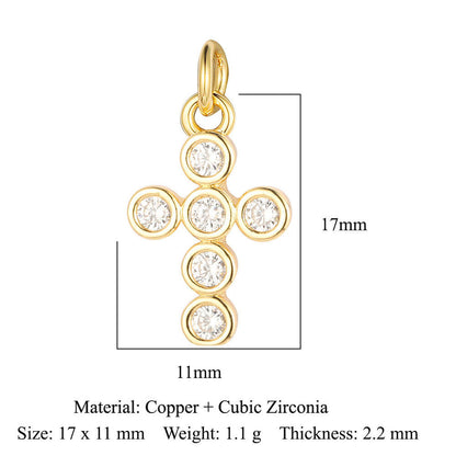 Virgin of the Cross Copper Zircon Shell Necklace Bracelet Pendant