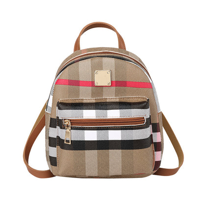 Plaid backpack