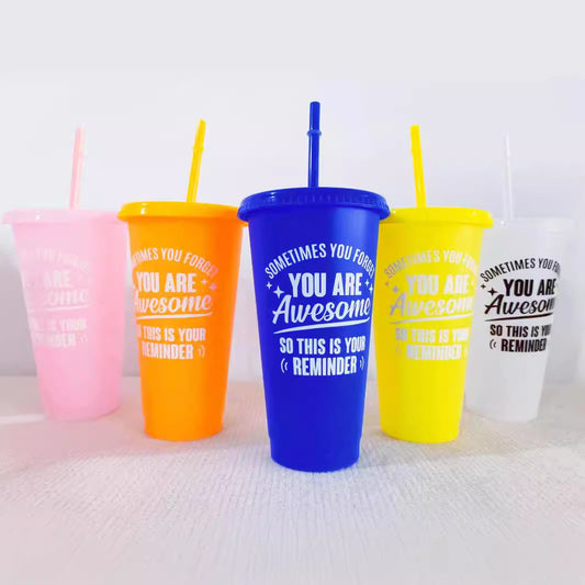 Color multi-color single-layer 710M plastic straw cup