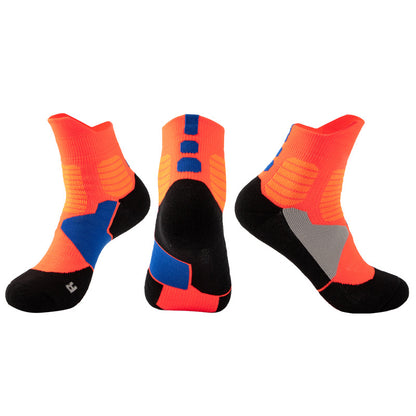 Adult Mid-Calf Basketball Socks Towel Bottom