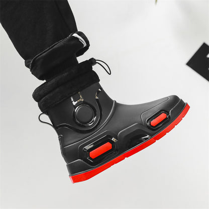 Rain shoes men wear versatile waterproof