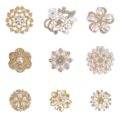 Brooch High-end Diamond Flowers