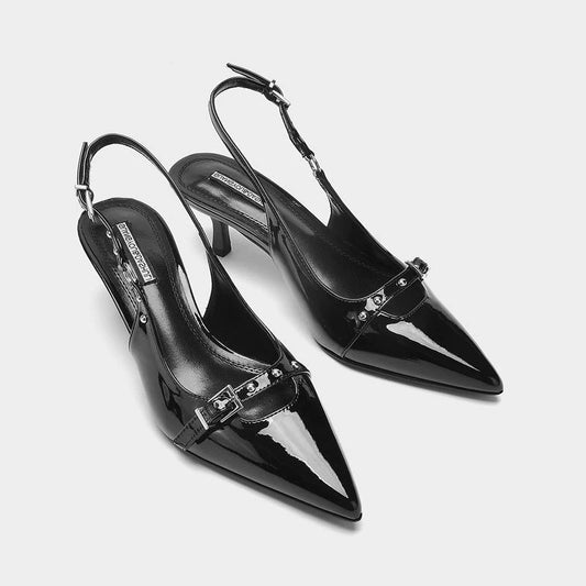 Cross-Buckle Mary Jane Shoes