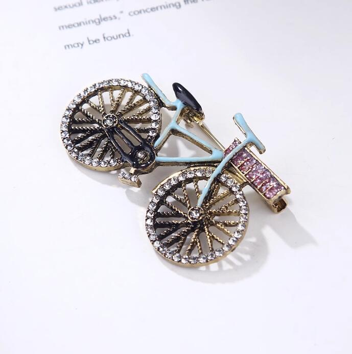 Retro Bicycle Brooch