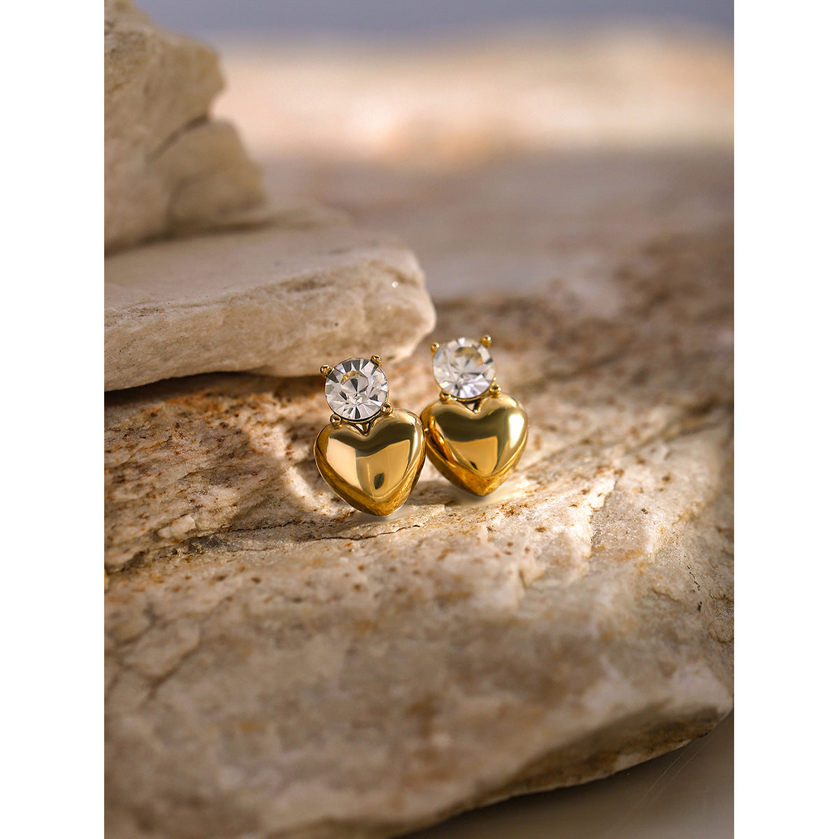 18k gold diamond earrings