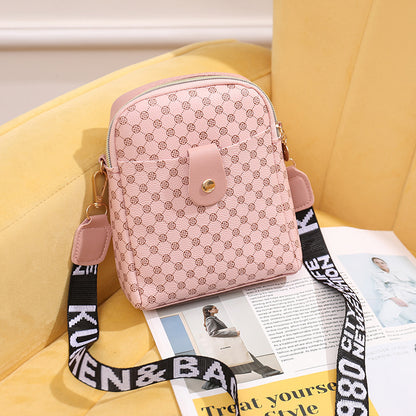 Casual mobile phone bag printed small bag