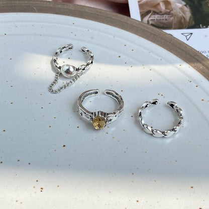 Open Heart Ring 5-piece Hollow