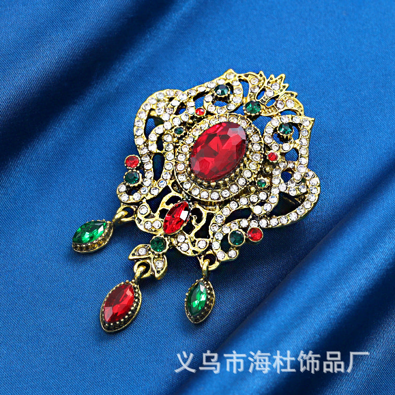 Full diamond alloy corsage