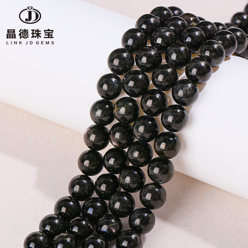 Natural gold stone loose beads