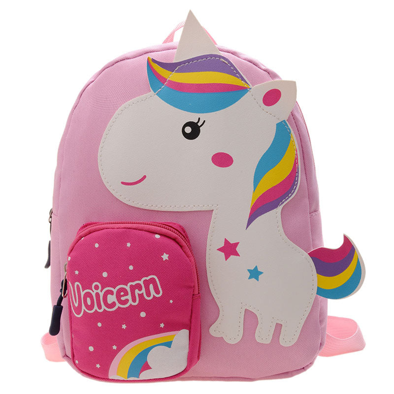 children's cute cartoon pony schoolbag