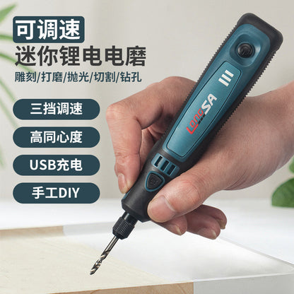 USB rechargeable electric mill set jade engraving electric mill