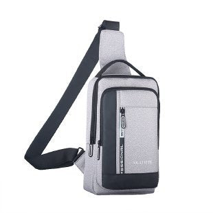 Shoulder bag USB charging multi-layer