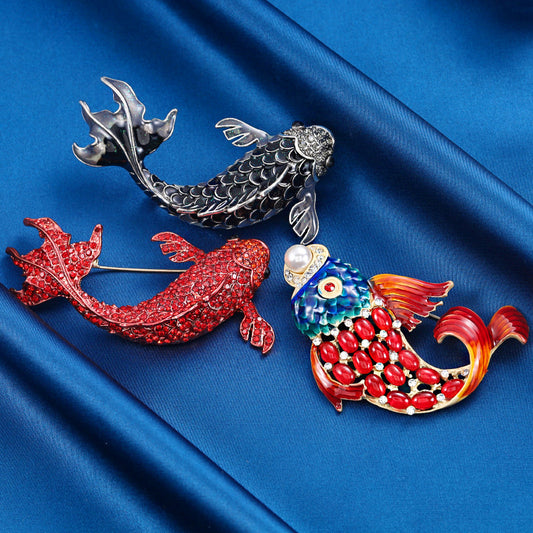 Lucky Koi Brooch