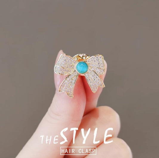 Opal Small Bow Brooch