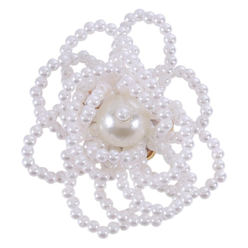 Camellia Pearl Brooch DIY