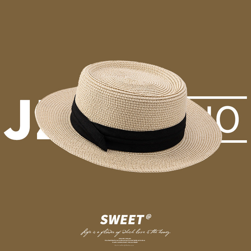 New French Top Hat Wide Brim Beach Sun Hat