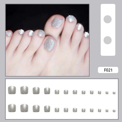 Detachable Fake Toe Nail Patches