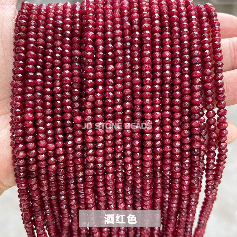 2 * 4Mm chalcedony abacus beads