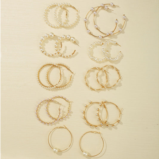 9-piece palace style earrings set